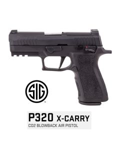 pistola co2 sig sauer p320 x-carry black bbs aço 4,5 mm